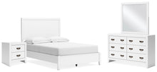 Load image into Gallery viewer, Binterglen Full Panel Bed with Mirrored Dresser and Nightstand