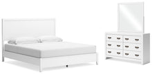 Load image into Gallery viewer, Binterglen King Panel Bed with Mirrored Dresser