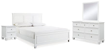Load image into Gallery viewer, Fortman King Panel Bed with Mirrored Dresser and Nightstand