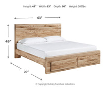 Load image into Gallery viewer, Hyanna Queen Panel Storage Bed, Dresser and Mirror