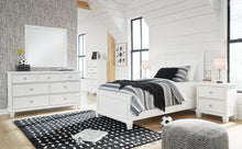 Load image into Gallery viewer, Fortman Twin Panel Bed with Mirrored Dresser and Nightstand