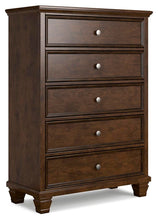 Load image into Gallery viewer, Danabrin Queen Panel Bed with Mirrored Dresser, Chest and Nightstand