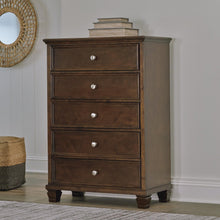 Load image into Gallery viewer, Danabrin Queen Panel Bed with Mirrored Dresser, Chest and Nightstand