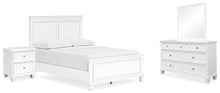 Load image into Gallery viewer, Fortman Full Panel Bed with Mirrored Dresser and Nightstand