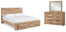 Load image into Gallery viewer, Hyanna King Panel Storage Bed, Dresser and Mirror