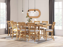 Load image into Gallery viewer, Havonplane Counter Height Dining Table and 8 Barstools
