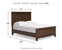 Load image into Gallery viewer, Danabrin Full Panel Bed with Mirrored Dresser