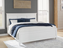 Load image into Gallery viewer, Fortman California King Panel Bed with Mirrored Dresser