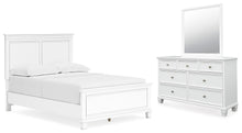 Load image into Gallery viewer, Fortman Full Panel Bed with Mirrored Dresser