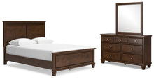 Load image into Gallery viewer, Danabrin Queen Panel Bed with Mirrored Dresser