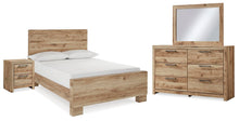 Load image into Gallery viewer, Hyanna Full Panel Bed, Dresser, Mirror and Nightstand