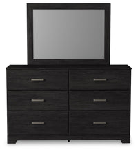 Load image into Gallery viewer, Belachime Twin Panel Bed with Mirrored Dresser, Chest and Nightstand