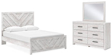Load image into Gallery viewer, Cayboni Queen Panel Bed with Mirrored Dresser