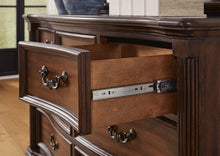 Load image into Gallery viewer, Lavinton King Poster Bed with Mirrored Dresser and Nightstand