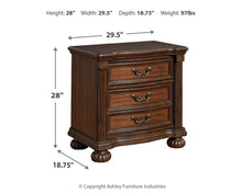 Load image into Gallery viewer, Lavinton California King Poster Bed with Mirrored Dresser and Nightstand