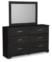 Load image into Gallery viewer, Belachime Full Panel Bed with Mirrored Dresser, Chest and Nightstand