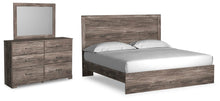 Load image into Gallery viewer, Ralinksi King Panel Bed with Mirrored Dresser