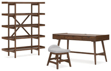 Load image into Gallery viewer, Lyncott Home Office Desk with Chair and Storage