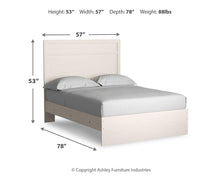 Load image into Gallery viewer, Stelsie Full Panel Bed with Mirrored Dresser