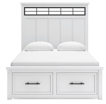 Load image into Gallery viewer, Ashbryn Queen Panel Storage Bed, Dresser, Mirror and Nightstand