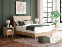 Load image into Gallery viewer, Cielden Queen Panel Bed with Mirrored Dresser and Nightstand