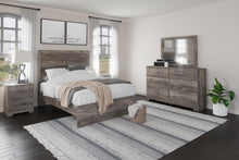 Load image into Gallery viewer, Ralinksi Full Panel Bed with Mirrored Dresser and Nightstand