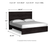 Load image into Gallery viewer, Belachime King Panel Bed with Mirrored Dresser