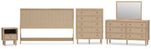 Load image into Gallery viewer, Cielden King Panel Headboard, Dresser, Mirror, Chest and Nightstand