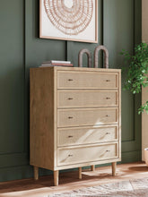 Load image into Gallery viewer, Cielden Full Upholstered Panel Bed with Mirrored Dresser, Chest and Nightstand