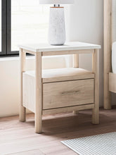 Load image into Gallery viewer, Cadmori Queen Upholstered Panel Bed with Mirrored Dresser, Chest and Nightstand