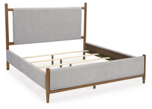 Load image into Gallery viewer, Lyncott California King Upholstered Bed with Mirrored Dresser and Nightstand