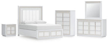Load image into Gallery viewer, Chalanna Queen Upholstered Storage Bed, Dresser, Mirror, Chest and Nightstand