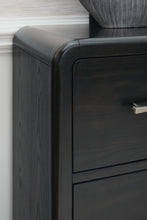 Load image into Gallery viewer, Rowanbeck California King Upholstered Panel Bed with Mirrored Dresser