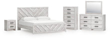Load image into Gallery viewer, Cayboni King Panel Bed, Dresser, Mirror, Chest and Nightstand