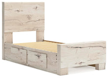Load image into Gallery viewer, Lawroy Twin Panel Bed with Storage, Dresser and Mirror