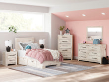 Load image into Gallery viewer, Lawroy Twin Panel Bed with Storage, Dresser and Mirror