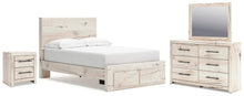 Load image into Gallery viewer, Lawroy Full Panel Storage Bed, Dresser, Mirror and Nightstand