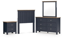 Load image into Gallery viewer, Landocken Twin Panel Headboard, Dresser, Mirror and Nightstand