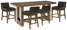 Load image into Gallery viewer, Cabalynn Counter Height Dining Table and 4 Barstools