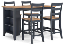 Load image into Gallery viewer, Gesthaven Counter Height Dining Table and 4 Barstools