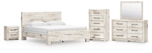 Load image into Gallery viewer, Lawroy King Panel Bed, Dresser, Mirror, Chest and Nightstand