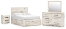 Load image into Gallery viewer, Lawroy Full Panel Storage Bed, Dresser, Mirror and Nightstand