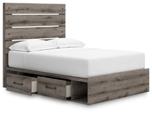 Load image into Gallery viewer, Graystorm Full Panel Bed with Storage, Dresser, Mirror and Nightstand