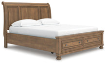 Load image into Gallery viewer, Feddinger California King Storage Sleigh Bed with Mirrored Dresser