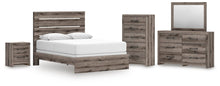 Load image into Gallery viewer, Graystorm Queen Panel Bed, Dresser, Mirror, Chest and Nightstand