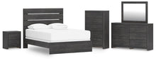 Load image into Gallery viewer, Hollivern Queen Panel Bed, Dresser, Mirror, Chest and Nightstand