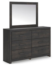 Load image into Gallery viewer, Hollivern King Panel Bed, Dresser, Mirror and Nightstand