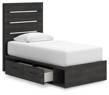 Load image into Gallery viewer, Hollivern Twin Panel Bed with Storage, Dresser, Mirror and Nightstand