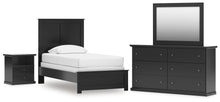 Load image into Gallery viewer, Maribel Twin Panel Bed, Dresser, Mirror and Nightstand