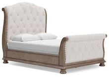 Load image into Gallery viewer, Ardenfield Queen Upholstered Sleigh Bed, Dresser and Mirror